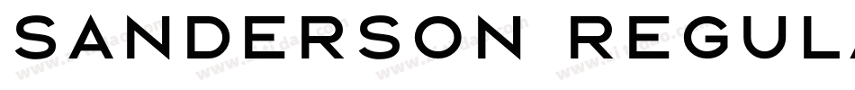 Sanderson Regular字体转换